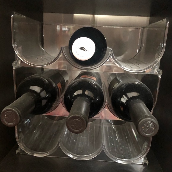 Stackable Wine Rack, 3-pack, (holds 9 Bottles Total) - Picture 3 of 12